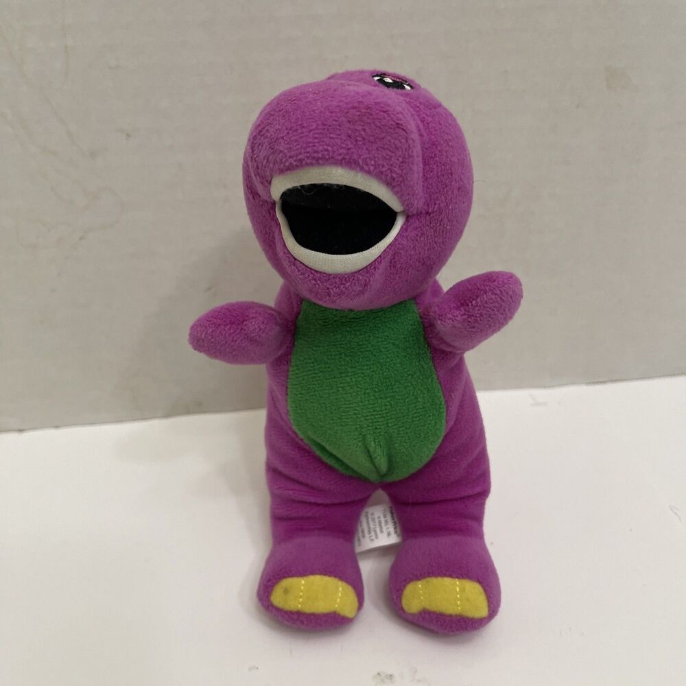 Fisher Price Barney The Dinosaur Plush 8” Stuffed Animal 2017 - Picture 2 of 5